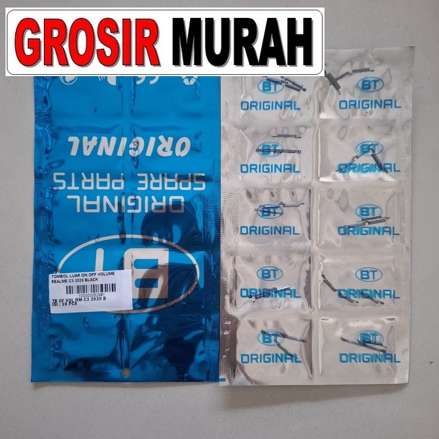 Tombol Luar On Off Volume Realme C3 2020 Black