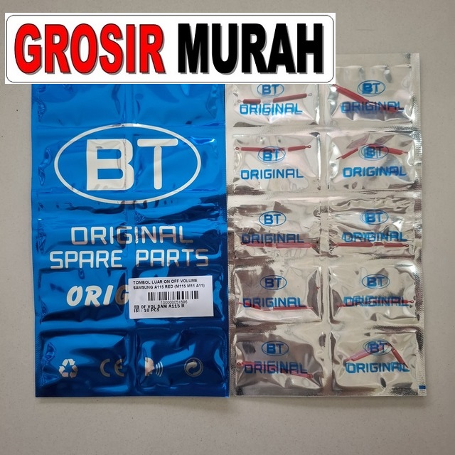 Tombol Luar On Off Volume Samsung A115 Red (m115 M11 A11)