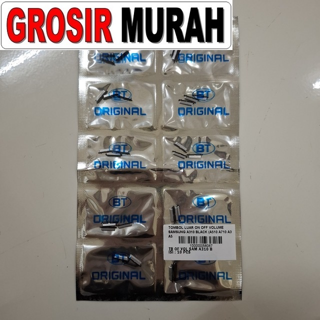 Tombol Luar On Off Volume Samsung A310 Black (a510 A710 A3 A5 A7 2016)