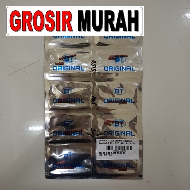 Tombol Luar On Off Volume Samsung A515 Red (a715 A51 A71)