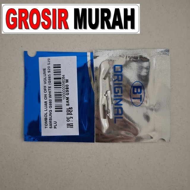 Tombol Luar On Off Volume Samsung G980 White (g985 S20 S20 Plus)