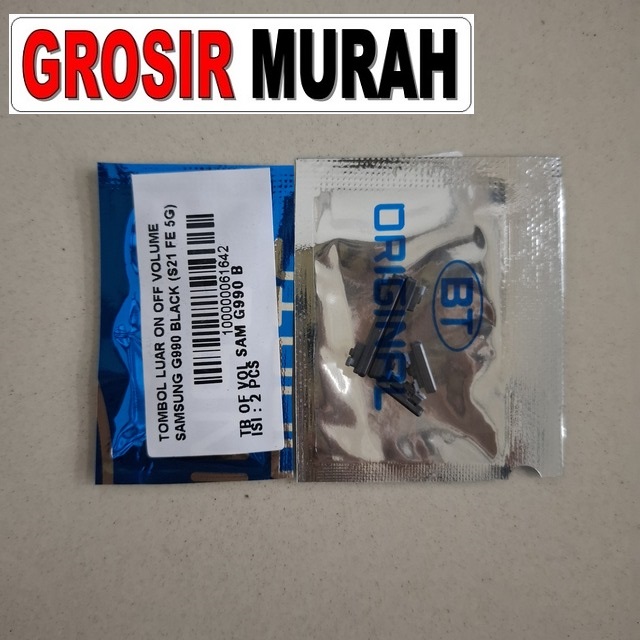 Tombol Luar On Off Volume Samsung G990 Black (s21 Fe 5g)