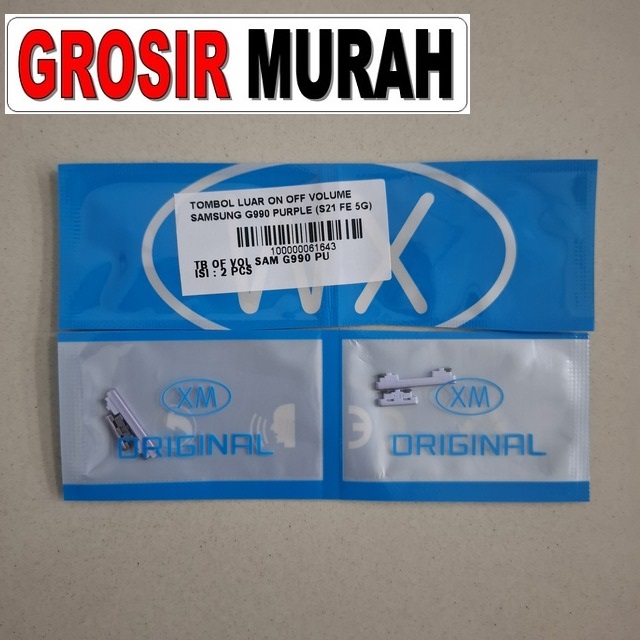 Tombol Luar On Off Volume Samsung G990 Purple (s21 Fe 5g)