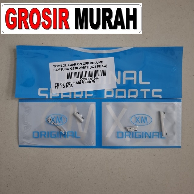 Tombol Luar On Off Volume Samsung G990 White (s21 Fe 5g)