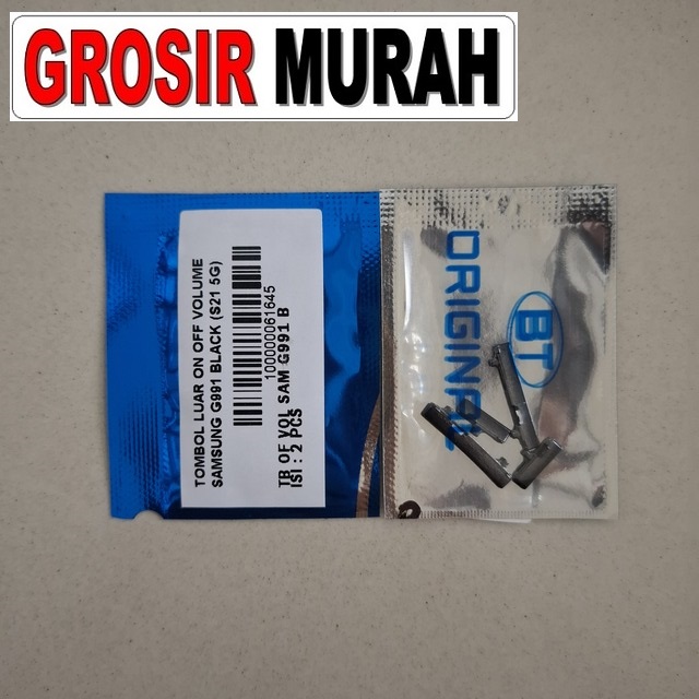 Tombol Luar On Off Volume Samsung G991 Black (s21 5g)