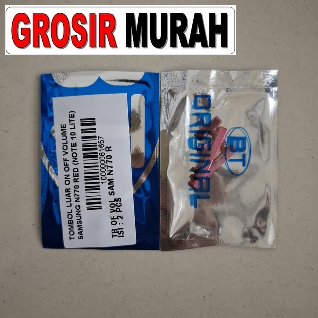 Tombol Luar On Off Volume Samsung N770 Red (note 10 Lite)