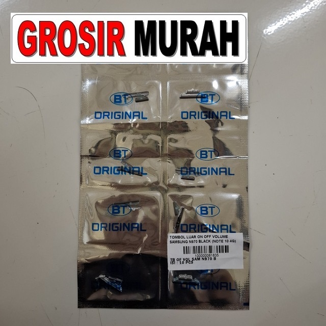Tombol Luar On Off Volume Samsung N970 Black (note 10 4g)