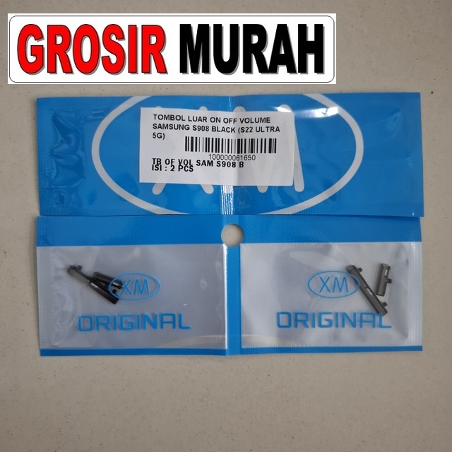 Tombol Luar On Off Volume Samsung S908 Black (s22 Ultra 5g)