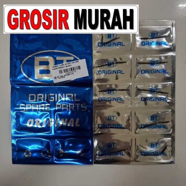 Tombol Luar On Off Volume Xiaomi Redmi 5 Black