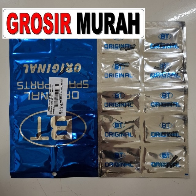 Tombol Luar On Off Volume Xiaomi Redmi Note 13 Pro 4g Green