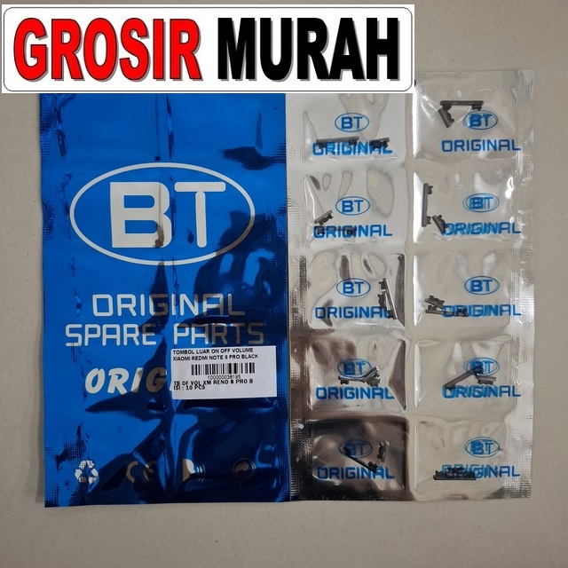 Tombol Luar On Off Volume Xiaomi Redmi Note 8 Pro Black
