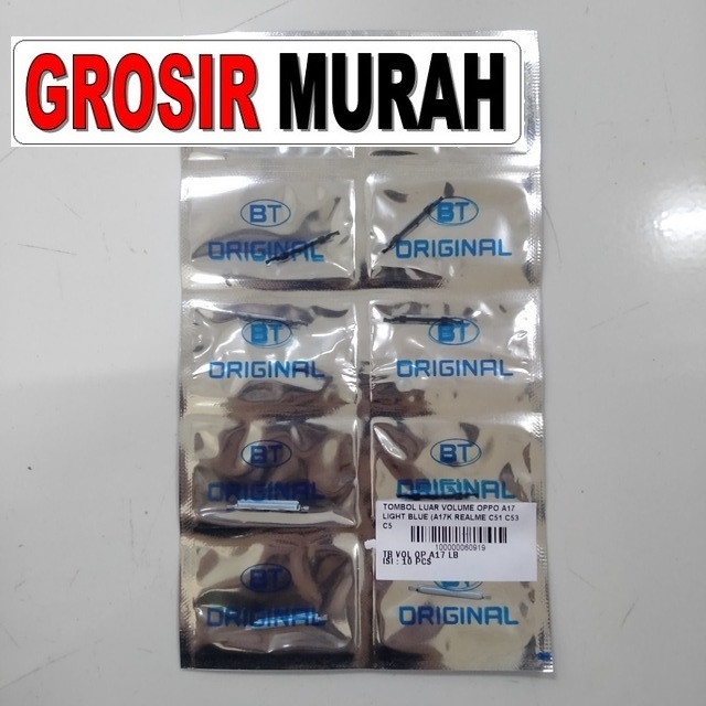 Tombol Luar Volume Oppo A17 Light Blue (a17k Realme C51 C53 C55)