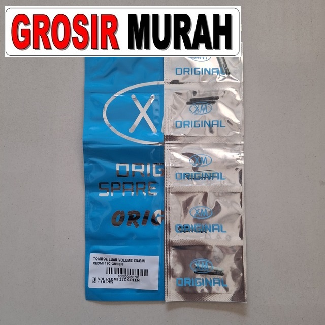 Tombol Luar Volume Xiaomi Redmi 13c Green