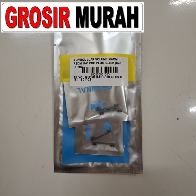 Tombol Luar Volume Xiaomi Redmi K40 Pro Plus Black (k40 Ultra Poco F3 Gt)