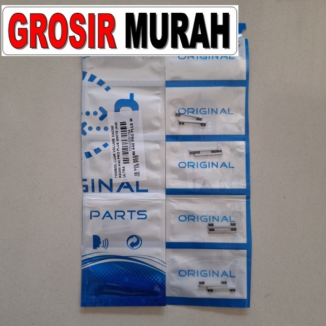 Tombol Luar Volume Xiaomi Redmi K40 Pro Plus White (k40 Ultra Poco F3 Gt)
