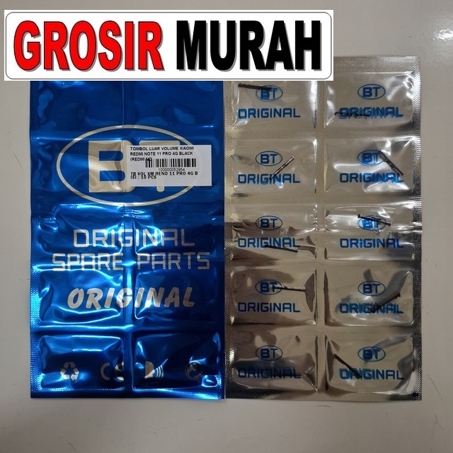 Tombol Luar Volume Xiaomi Redmi Note 11 Pro 4g Black (redmi Note 11e Pro)