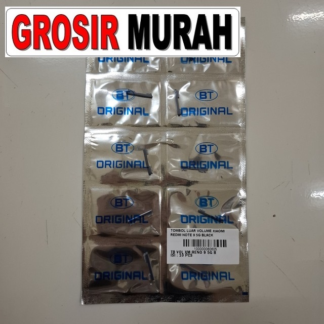Tombol Luar Volume Xiaomi Redmi Note 9 5g Black