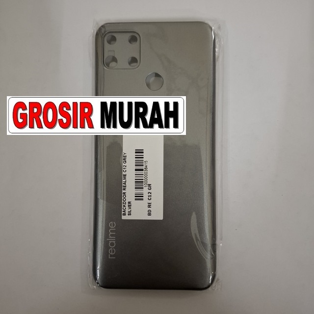 Backdoor Realme C12 Grey Silver