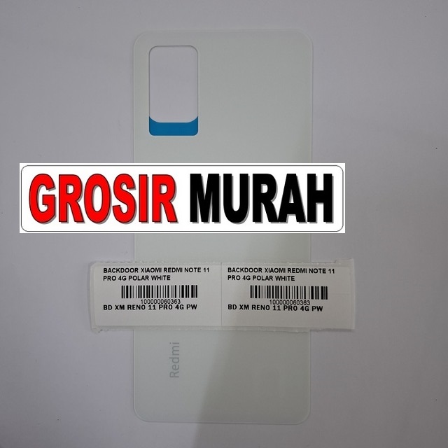 Backdoor Xiaomi Redmi Note 11 Pro 4g Polar White