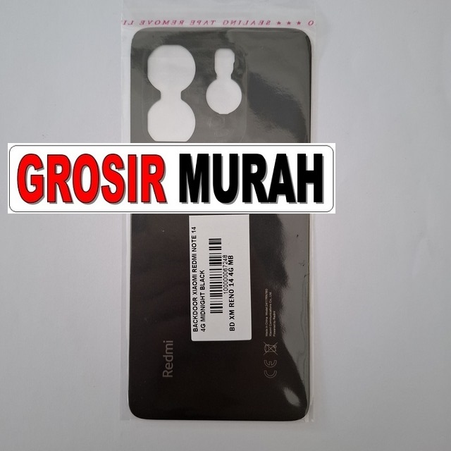 Backdoor Xiaomi Redmi Note 14 4g Midnight Black