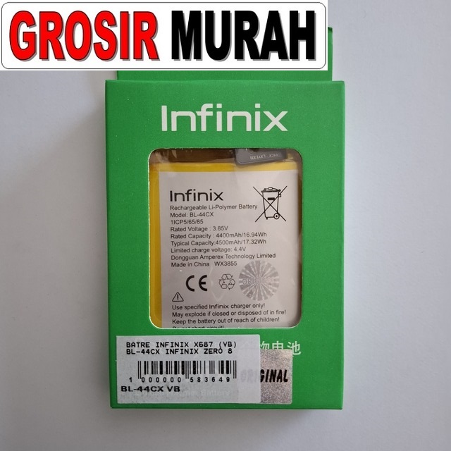 Batre Infinix X687 (vb) Bl-44cx Infinix Zero 8