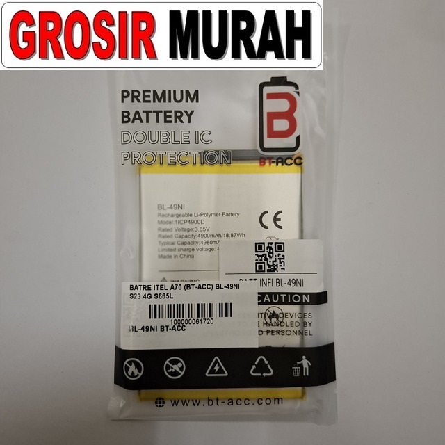 Batre Itel A70 BL-49NI Kompatibel Itel S23 4G S665L