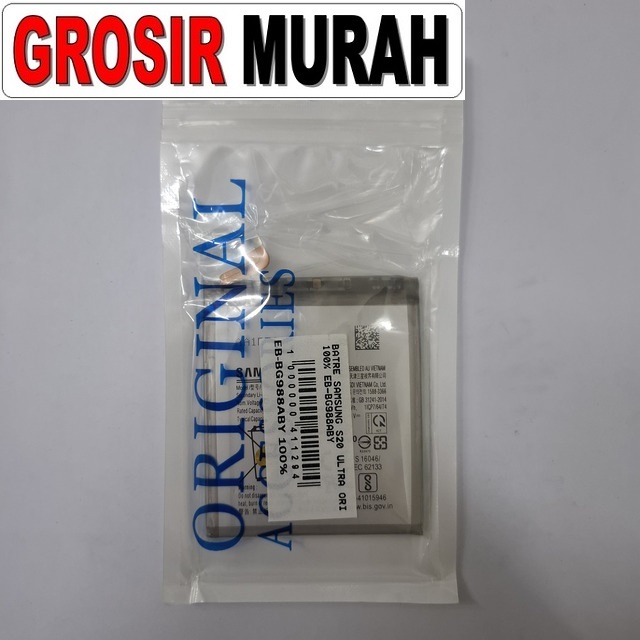 Batre Samsung S20 Ultra (100%) Eb-bg988aby