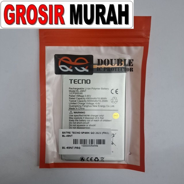 Batre Tecno Spark Go 2023 (pro) Bl-49nt