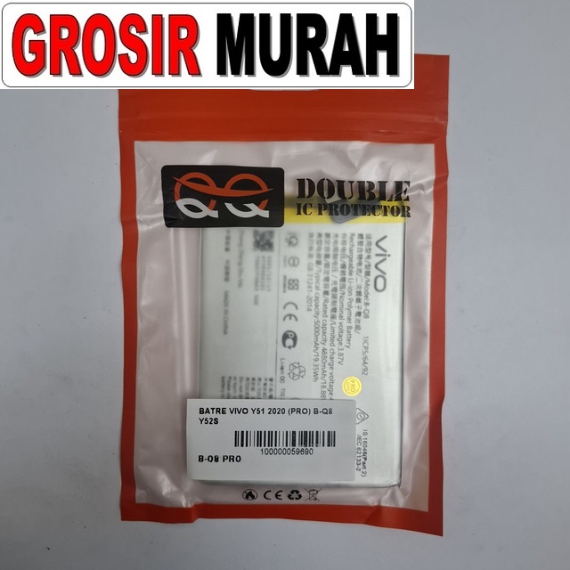 Batre Vivo Y51 2020 (pro) B-q8 Y52s