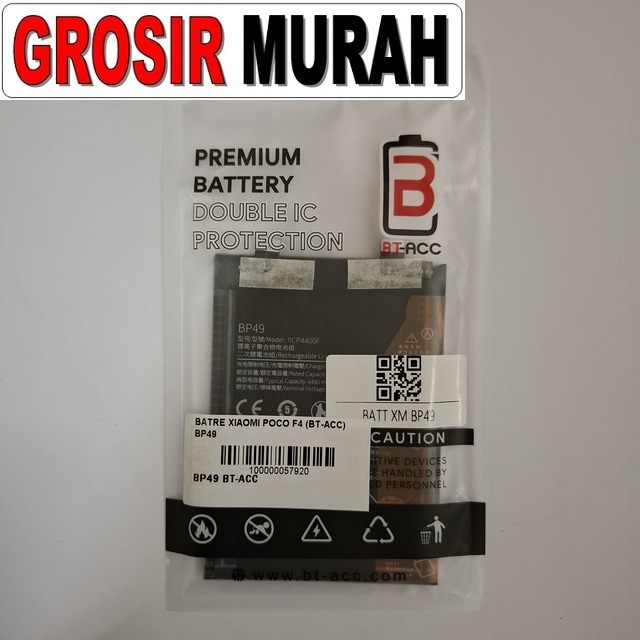 Batre Xiaomi Poco F4 BP49 BT-ACC