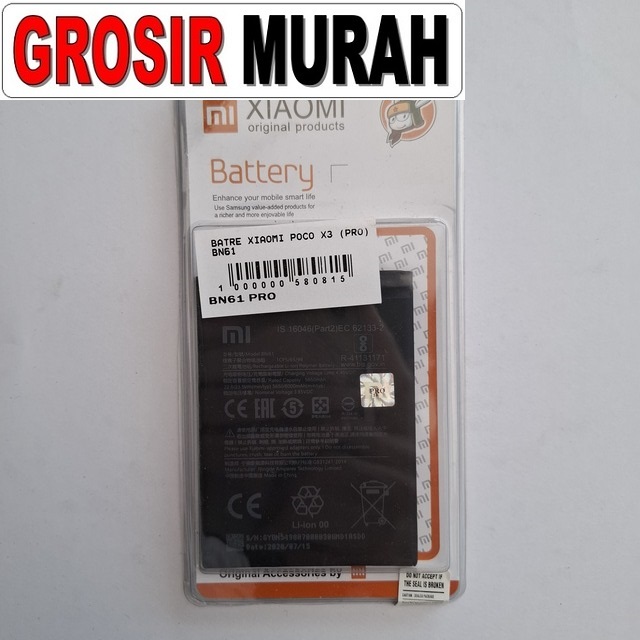Batre Xiaomi Poco X3 (pro) Bn61