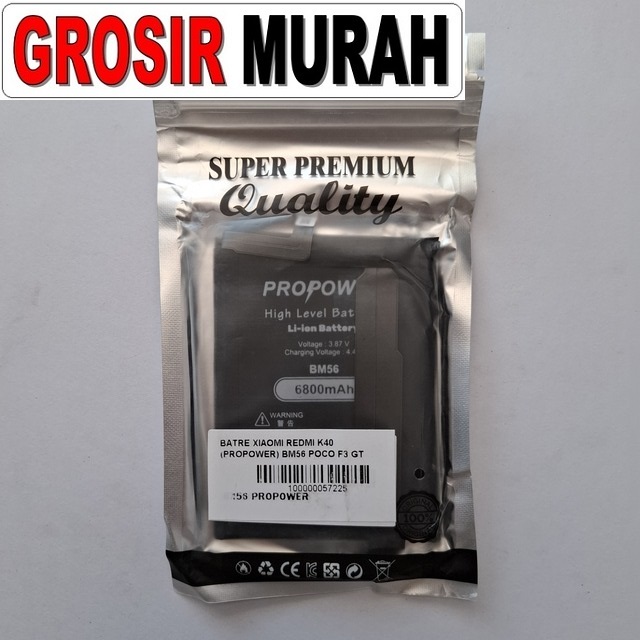 Batre Xiaomi Redmi K40 (propower) Bm56 Poco F3 Gt