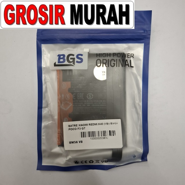 Batre Xiaomi Redmi K40 (vb) Bm56 Poco F3 Gt