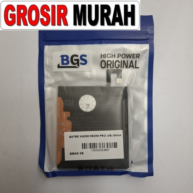 Batre Xiaomi Redmi Pro (vb) Bm4a