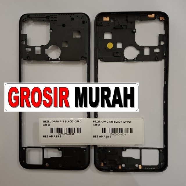 Bezel Oppo A15 A15S Black