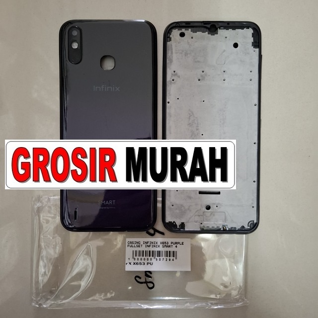 Casing Infinix X653 Purple Fullset Infinix Smart 4