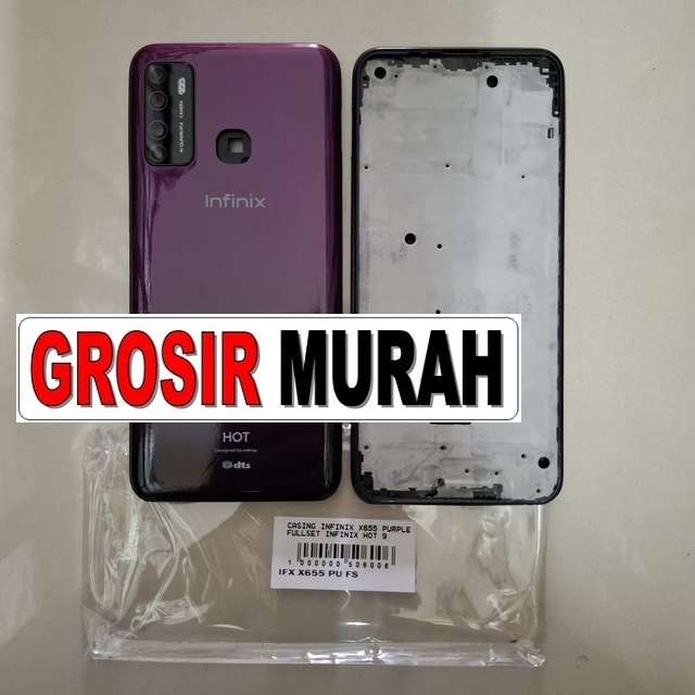 Casing Infinix X655 Purple Fullset Infinix Hot 9