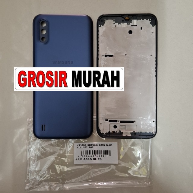 Casing Samsung A015 Blue Fullset A01