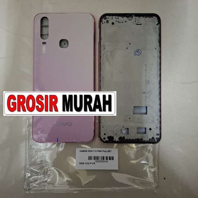 Casing Vivo Y12 Pink Fullset