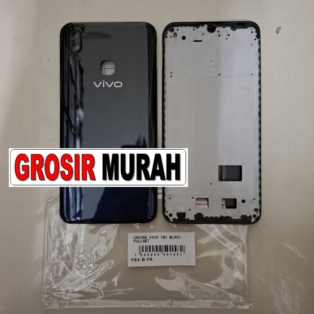 Casing Vivo Y91 Black Fullset