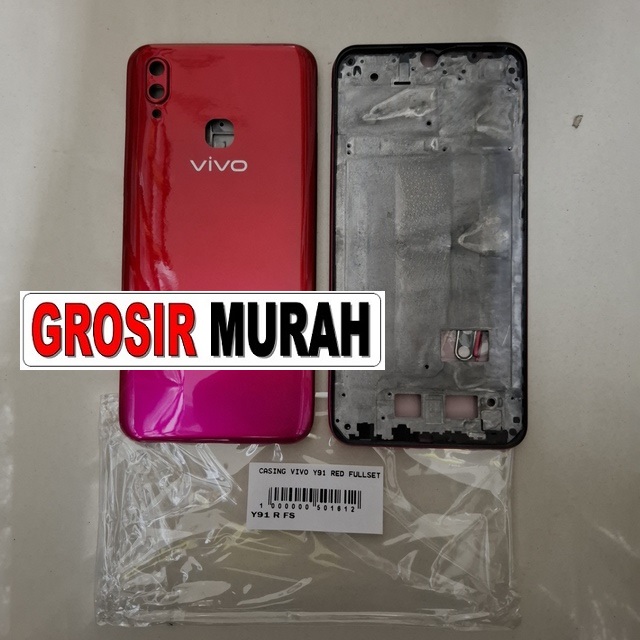 Casing Vivo Y91 Red Fullset