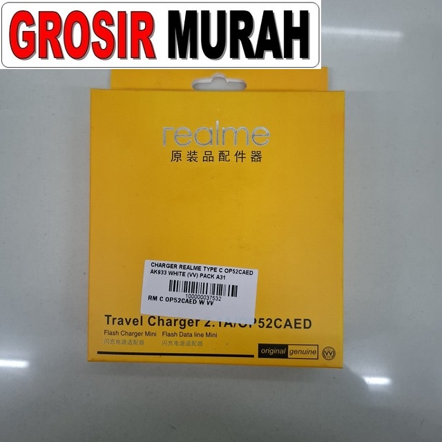 Charger Realme Type C Op52Caed Ak933 White (Vv) Pack A31