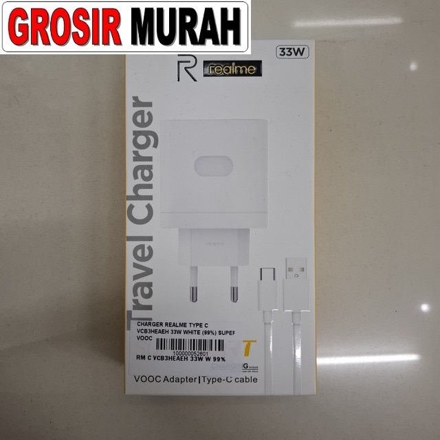 Charger Realme Type C Vcb3Heaeh 33W White (99%) Super Vooc