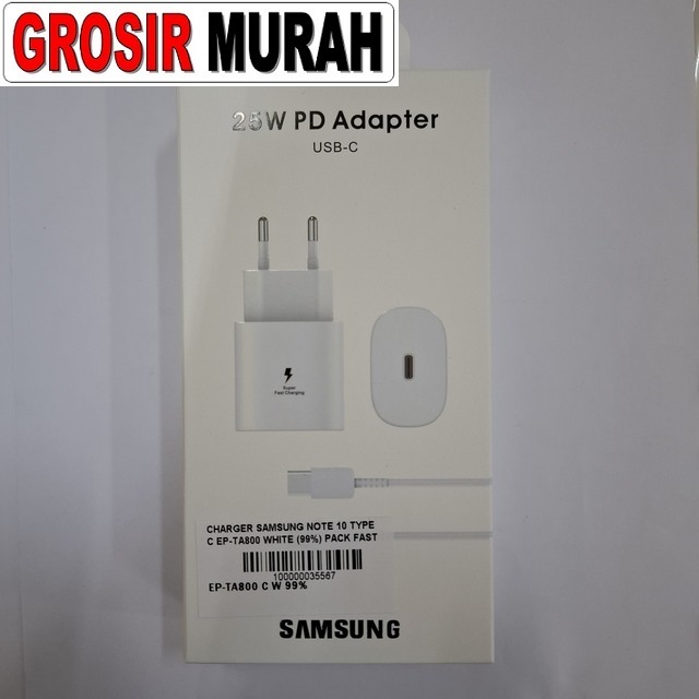 Charger Samsung Note 10 Type C EP-TA800 Fast Charging