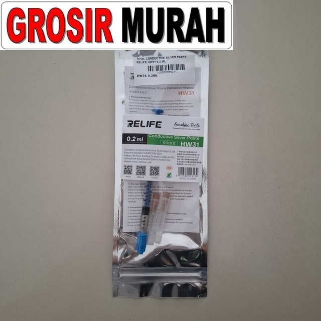 Tool Conductive Silver Paste Relife Hw31 0.2 Ml