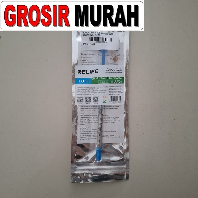 Tool Conductive Silver Paste Relife Hw31 1.0 Ml