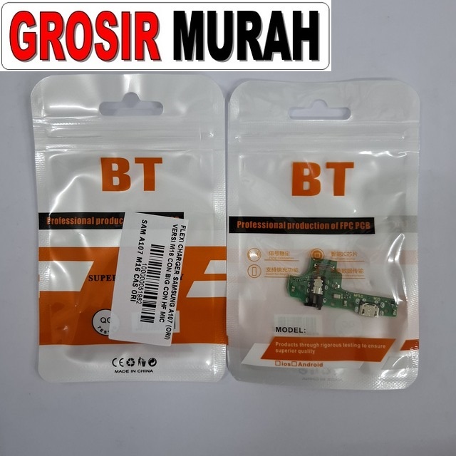Flexi Charger Samsung A107 (Ori) Versi M16 Con Big Con Hf Mic A10S