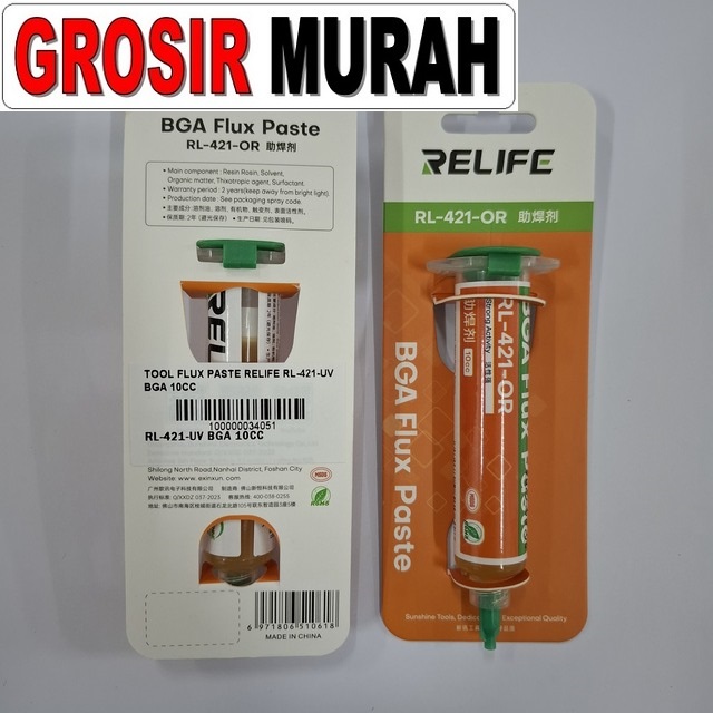 Tool Flux Paste Relife Rl-421-uv Bga 10cc