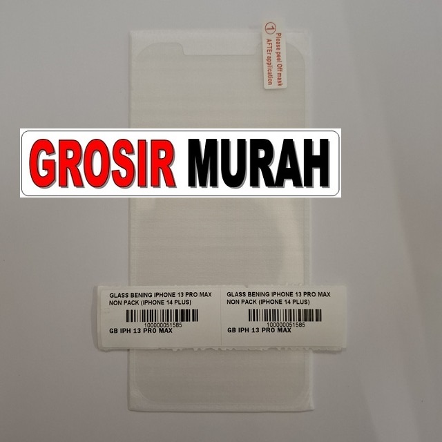 Glass Bening Iphone 13 Pro Max Non Pack (iphone 14 Plus)
