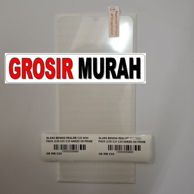 Glass Bening Realme C20 Non Pack (c30 C31 C33 Narzo 50i Prime Infinix Hot 20i 4g Smart 6 Redmi 10a A